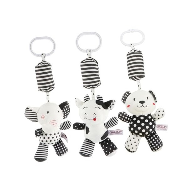 Kisangel 6 Pcs Nouveau-Né Carillon À Vent Jouet Animal Animaux Jouets Pendentifs De Berceau Jouets À Saisir Nouveau-Né Jouet 