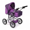 Bayer Chic 2000 - Poussette pour poupée Leni 2 en 1 avec Sac de Transport Amovible, Prune, Violet