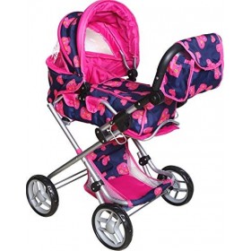 Vedes 55207224 AM Poussette pour poupée avec sac à hauteur réglable 0055207224