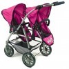 Bayer Chic 2000 689 12 – Tandem Buggy Vario, Pois, Bleu/Rose