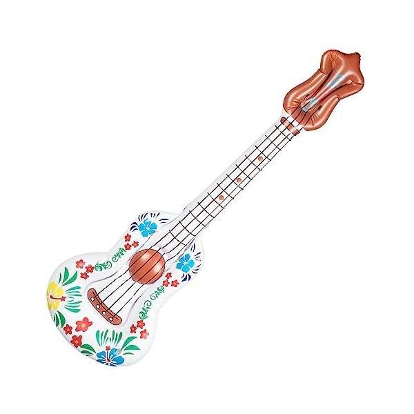 Guitare Gonflable Aloha - 104 cm - Un Accessoire Festif et Décoratif Parfait pour Toutes Occasions