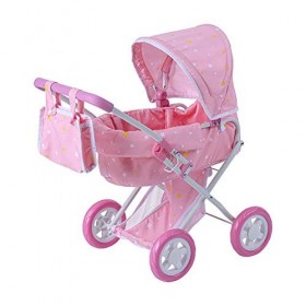 Olivias Little World Twinkle Stars Délux Poupée Poussette Rose OL-00011