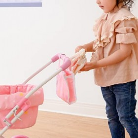 Olivias Little World Twinkle Stars Délux Poupée Poussette Rose OL-00011