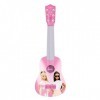 Lexibook Barbie, Ma première Guitare pour Enfant, 6 Cordes, 53 cm, Guide Inclus, Rose, K200BB