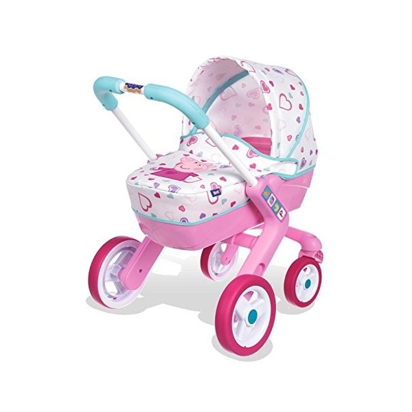 Smoby 251313 – Poussette Pop Pram Peppa Pig, 53.5 x 37.5 x 46 cm