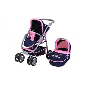 Knorrtoys 90736 Poussette pour poupée Coco-Magic Unicorn, Bleu foncé
