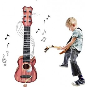 Baby Rock Guitar 4 Strings Play Guitar Enfants Instruments de Musique Jouet éducatif Guitare Cadeau pour Enfants Filles Guita