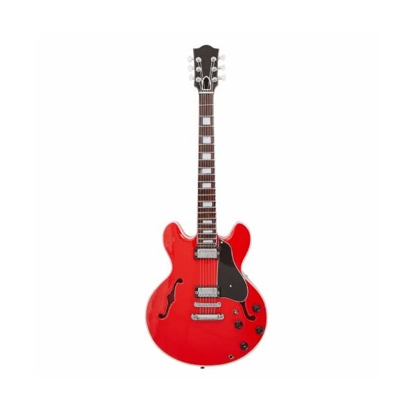 Axman Chuck Berry Réplique de guitare miniature – Cadeaux musicaux – Ornement fait à la main – Comprend une boîte de présenta