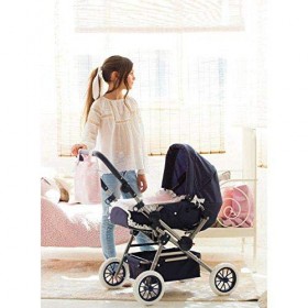 La Nina - Poussette Marino Carlota XL 48 x 86 x 83 cm Poussette poupée, Couleur Rose, 83 x 48 x 86 cm 60419 