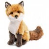 Uni-Toys - Rotfuchs Classique – 27 cm Hauteur – Renard, Animal de la forêt – Peluche, Marron, Blanc, HW-79025