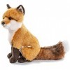 Uni-Toys - Rotfuchs Classique – 27 cm Hauteur – Renard, Animal de la forêt – Peluche, Marron, Blanc, HW-79025