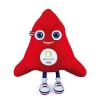Doudou et Compagnie - Peluche Phryge 23 cm en Sachet - Mascotte Officielle JO PARIS 2024 - Peluche Rouge des Jeux Olympiques 