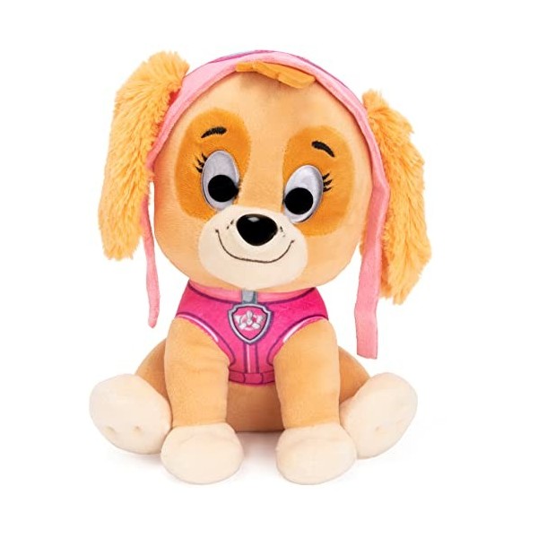 LA PAT’ PATROUILLE - PELUCHE GUND 25 CM CHASE - Peluche Chase Taille 25 cm - Lavable En Surface - Jouet Premier Age - 6058444