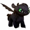 Toothless Night Fury 40cm Noir Peluche Original Dragons How to Tran Your Dragon 3 Glow in The Dark