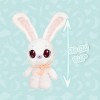 PEEKAPETS Lapin , Peluche Coucou Caché Qui Remue Ses Oreilles Lorsque Vous Appuyez sur Son Ventre, Cadeau Doudou pour Bébés e