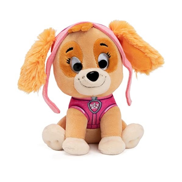 LA PAT’ PATROUILLE - PELUCHE GUND 15 CM ROCKY - Peluche Rocky Taille 15 cm - Lavable En Surface - Jouet Premier Age - 6058442