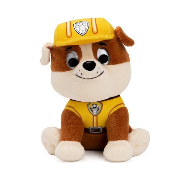 LA PAT’ PATROUILLE - PELUCHE GUND 15 CM ROCKY - Peluche Rocky Taille 15 cm - Lavable En Surface - Jouet Premier Age - 6058442