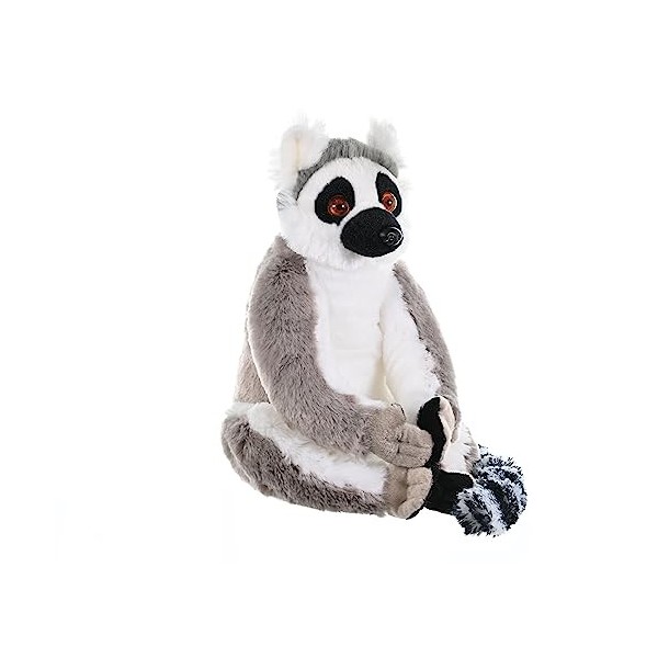 Wild Republic Cuddlekins Lémurien à Queue annelée, Animal en Peluche, 30 cm, Cadeau pour Bébés, Peluche Écologique, Rembourra