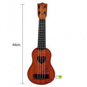Enfants ukulélé Guitare Jouet 44cm Ukulélé Jouet pour Enfants avec 4 Cordes Réglables et Médiator, Mini Enfants Instruments d