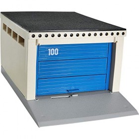AEVVV Garage à Jouets pour Voitures Miniatures moulées sous Pression Échelle 1/32 1/36 1/43 - Bâtiment de stationnement améri