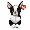 Ty Beanie Bellies-Peluche Tink Le Chien 15 cm-TY41054, TY41054, Blanc, Noir, Small