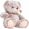 Uni-Toys - Teddy Super Doux Marron Clair - 24 cm Hauteur - Ours en Peluche, Nounours - Peluche, Doudou