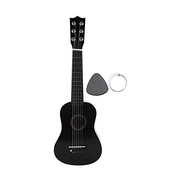 Jouet de Guitare pour Enfants de 21 Pouces, Jouets Instrumentaux Musicaux de Guitare de Couleur en Bois