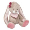 NATTOU Jade/et Lili Collection Peluche Nina le lapin , 987004, Beige/Rose, Normal