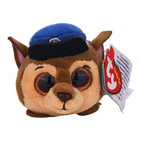 Ty Paw Patrol-PatPatrouille Teeny Tys-Pat Patrouille-Peluche Chase, TY42226, Multicolore, 8 cm
