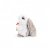 Trudi TUD23704 Rabbit White/Grey Small