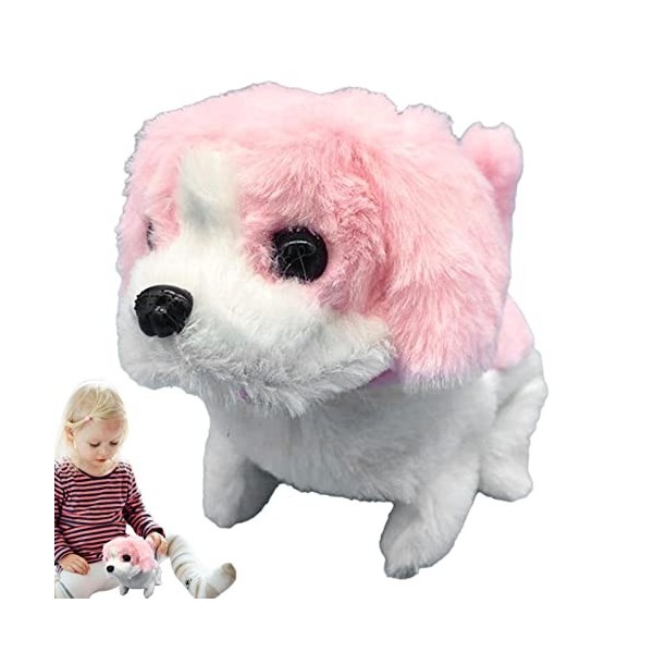 Peluche pour Chien électrique,Jouet pour Simulation robotique - Jouet interactif électronique pour Chiot en Peluche, Chien Qu