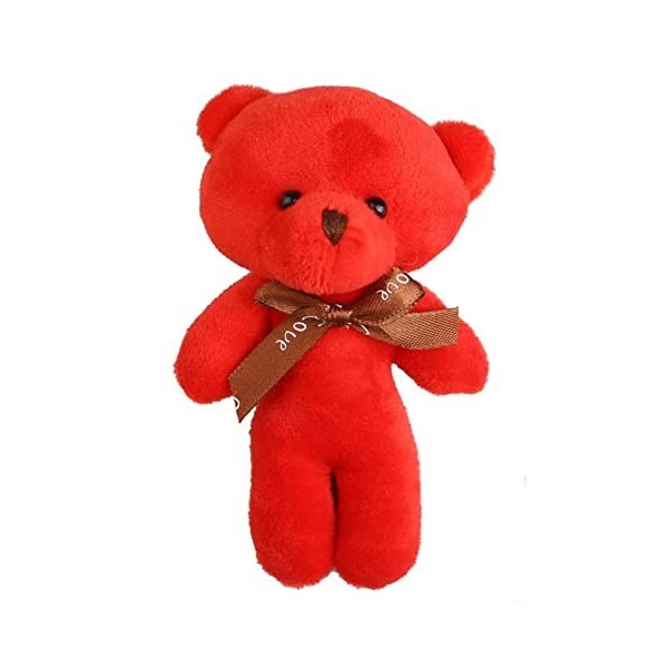 Libetter Mini ours en peluche en forme dours en peluche doux avec pendentif à suspendre pour porte-clés danniversaire, de m