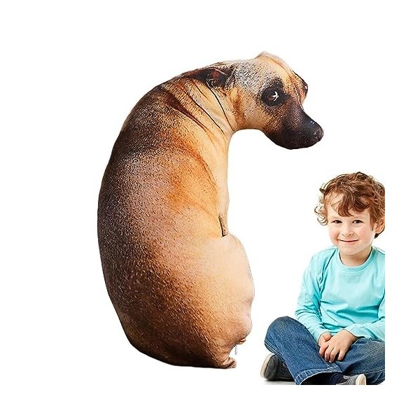 Aizuoni Chien en Peluche | Poupée en Chien réaliste 3D - Poupée Chien en Peluche, Jouets en Peluche Doux et Confortables pour