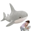 Coiroaoz Peluche de Requin Animal en Peluche - Peluche en Peluche Requin Vif en Coton PP,Produits de décoration dintérieur p