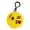 Porte-clés emoji smiley wortek - En peluche - Qualité supérieure - Avec mousqueton, Kuss mit Herz Jaune - 20383-003