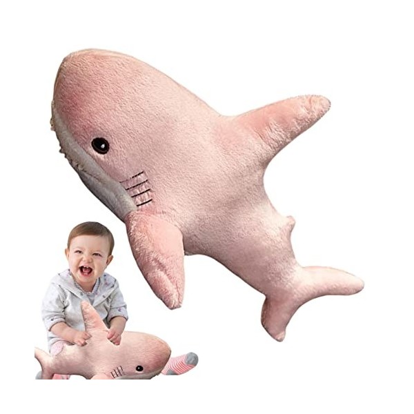 PW TOOLS Requin en Peluche, Oreiller en Peluche Requin Doux, Requin, Jouet en Peluche poupées Requin, Soutien Lombaire en For