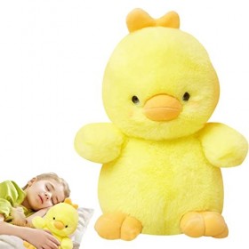 Voiakiu Canard farci | Poussin Jaune Kawaii | Oreiller en Peluche en Canard Jaune Poupées animales Super Soft Huggable Toy Gi