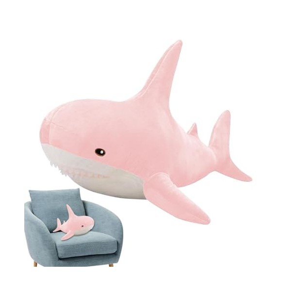 tongfeng Requin farci - Peluche de requin douce et confortable | Cadeaux de festival pour femmes pour le salon, le bureau, le