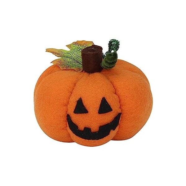 PW TOOLS Jouet en Peluche Citrouille dhalloween | Peluche en Peluche Motif Citrouille | Jouet en Peluche Confortable en Citr