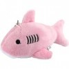 Petit jouet en peluche requin poupée océan sac à dos porte-clés 12 cm requin pendentif porte-clés porte-clés rose, normal