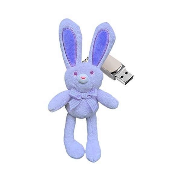 IBUGER Porte-clés en Peluche, Peluche Lapin en Peluche avec Porte-clés, Accessoires Mignons Porte-clés en Peluche pour garçon