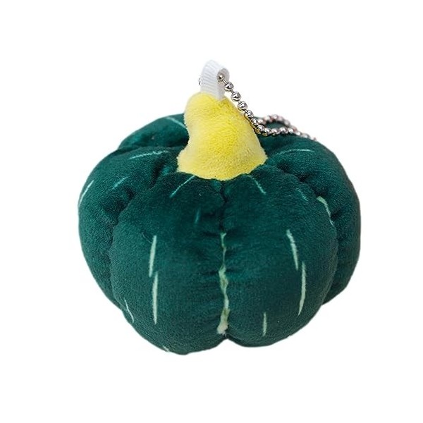 Cyhamse Peluche Citrouille farcie | Porte-clés Porte-clés Citrouille en Peluche dhalloween | Légumes Mous en Peluche Hallowe