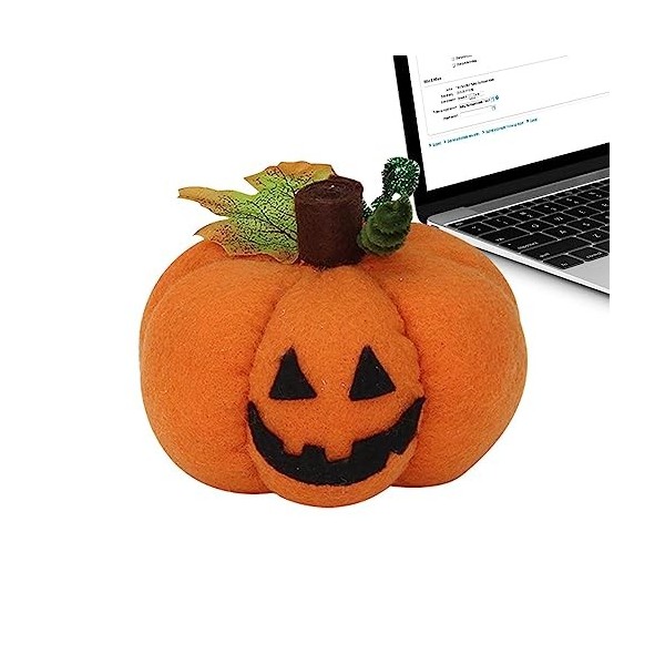 Yatlouba Jouet en Peluche Citrouille dhalloween - Jouets en Peluche Citrouille en Peluche - Adorables Jouets en Forme de Cit