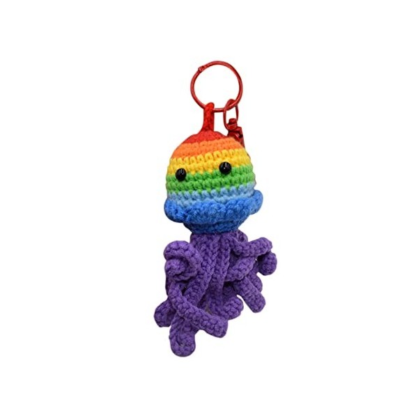 Dola22g Porte-clés en peluche coloré - Jouet en peluche - Sac - Pendentif animaux marins - En peluche - Porte-clés en forme d