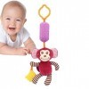 PW TOOLS Jouets à Suspendre pour bébés | Poussette en Peluche Animaux colorés | Berceau pour bébés, Carillon éolien en Peluch