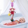 PW TOOLS Jouets à Suspendre pour bébés | Poussette en Peluche Animaux colorés | Berceau pour bébés, Carillon éolien en Peluch