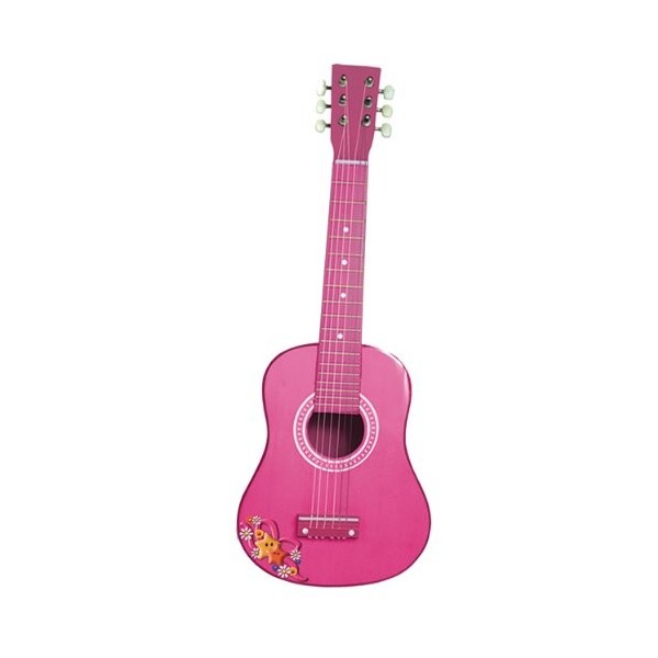 REIG - 7065 - Guitare en Bois - Rose - 65 Cm