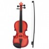 Violon pour Enfants, Enfant Violon Jouet avec 4 Cordes Réglables, Instrument De Musique à Cordes pour Débutant Développer LI