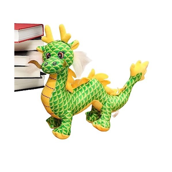 Zceplem dragon farcie, année 2024 - Mascotte du zodiaque chinois à collectionner, décoration danimaux en peluche pour garçon