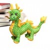 Zceplem dragon farcie, année 2024 - Mascotte du zodiaque chinois à collectionner, décoration danimaux en peluche pour garçon